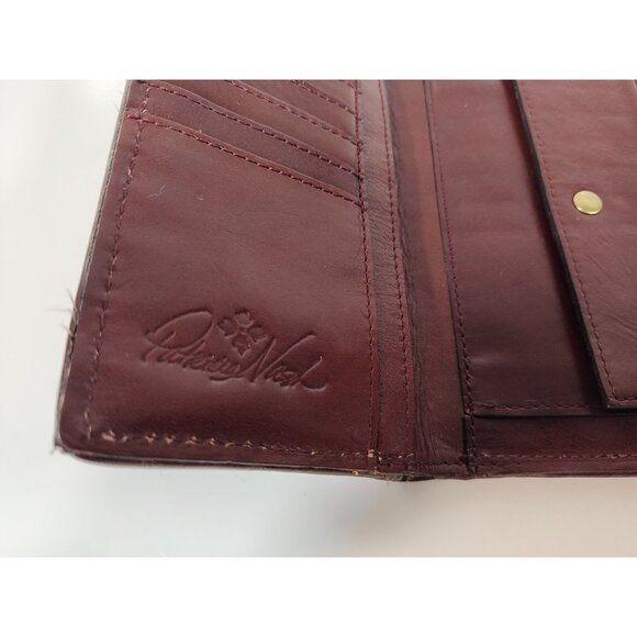 Patricia Nash Terresa Trifold Clutch Wallet Red Peruvian Tapestry 7.5x4.5x1.5 - Picture 5 of 6